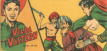 Vilda Västern nr 45 1956 Begagnad