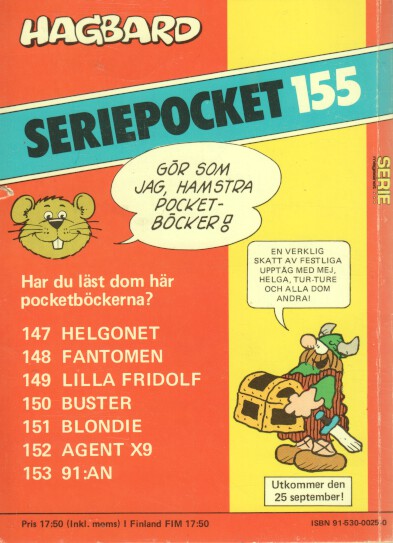 Seriepocket nr 154 Seriemagsinet Begagnad - 2