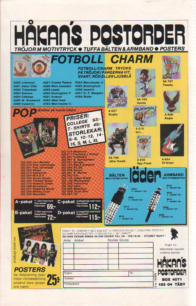 Fantomen nr 18 1985 Begagnad - 2