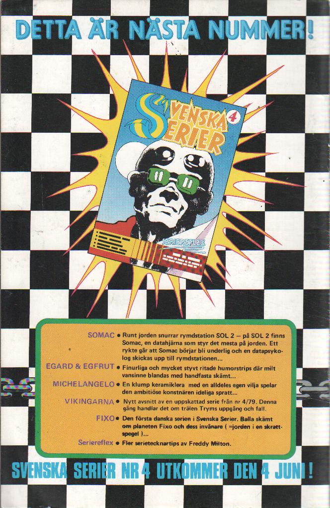 Svenska serier nr 3 1980 Begagnad - 2