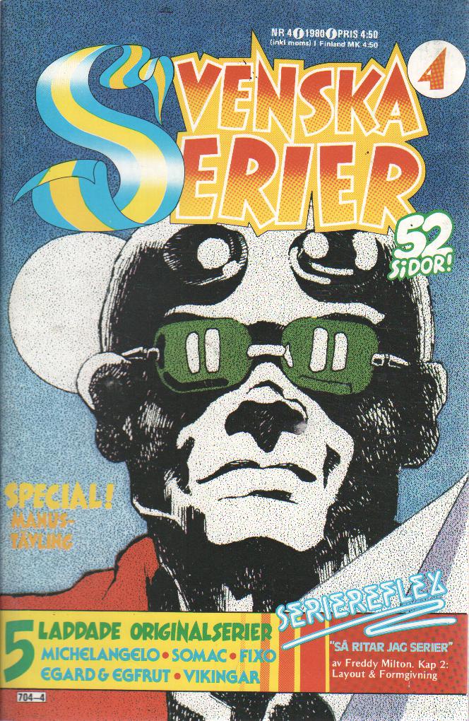 Svenska serier nr 4 1980 Begagnad