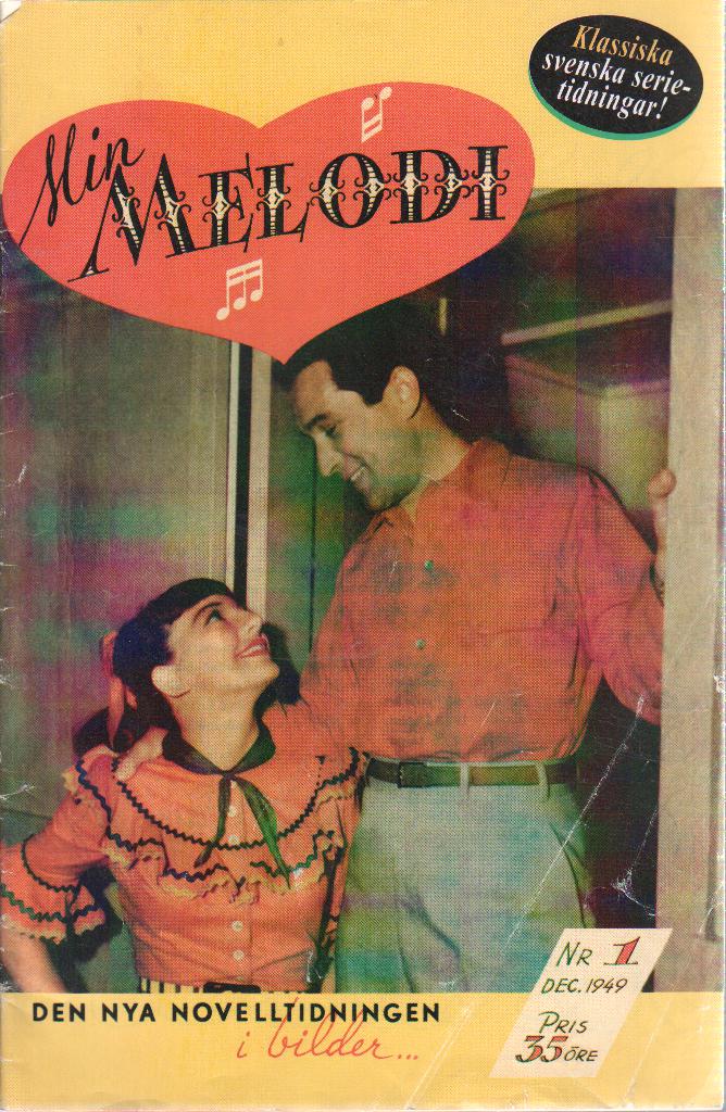 Min melodi nr 1 1949 Begagnad, Idolbild Clark Gable