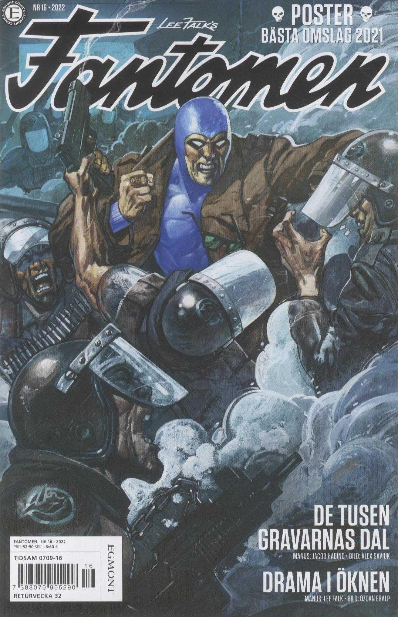 Fantomen 2022 nr 16, Poster bästa omslag 2021
