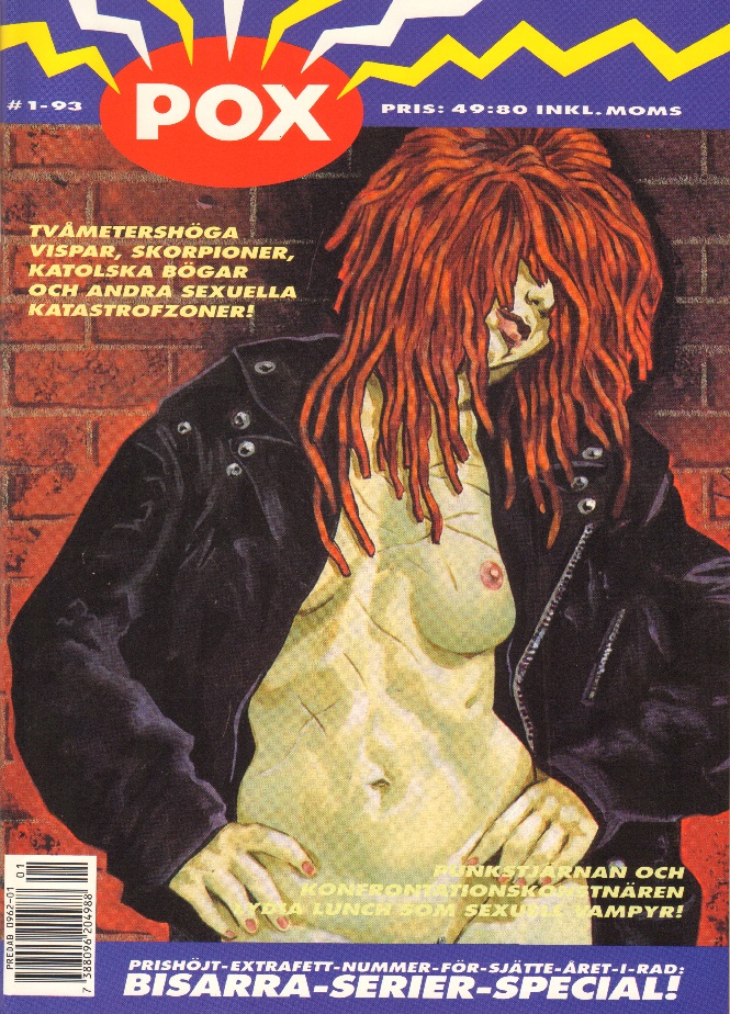POX nr 1 1993 Bisarra-Serier-Special, sista numret av POX! Prishöjt extra fett nummer!