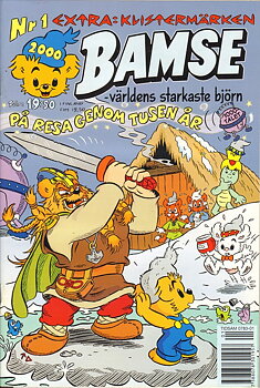 Bamse nr 1 2000, Extra: Klistermärken!