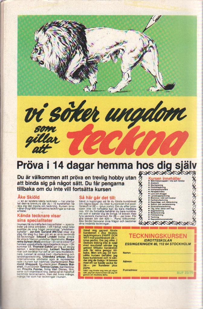 Buffalo nr 23 1979 Begagnad - 2