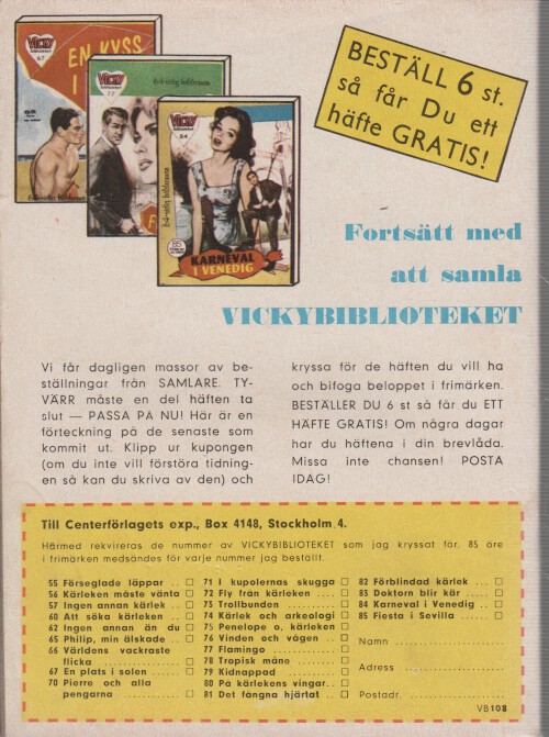 Vicky Biblioteket 108, 1963 Under orientens stjärna Begagnad - 2