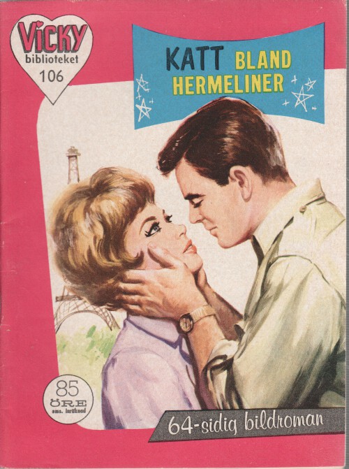 Vicky Biblioteket 106, 1963 Katt bland hermeliner. Begagnad
