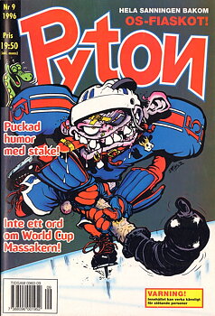 Pyton nr 9 1996, Puckad humor med stake!