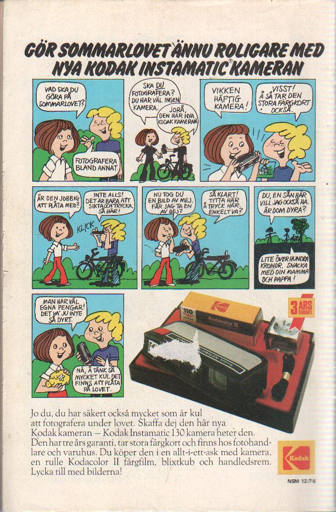 Seriemagasinet nr 12 1976 Begagnad - 2
