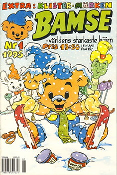 Bamse nr 1 1995, Extra: klistermärken