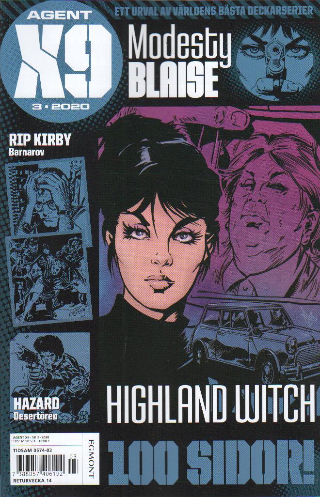 Agent X9 nr 3 2020, Modesty Blaise - Highland Witch