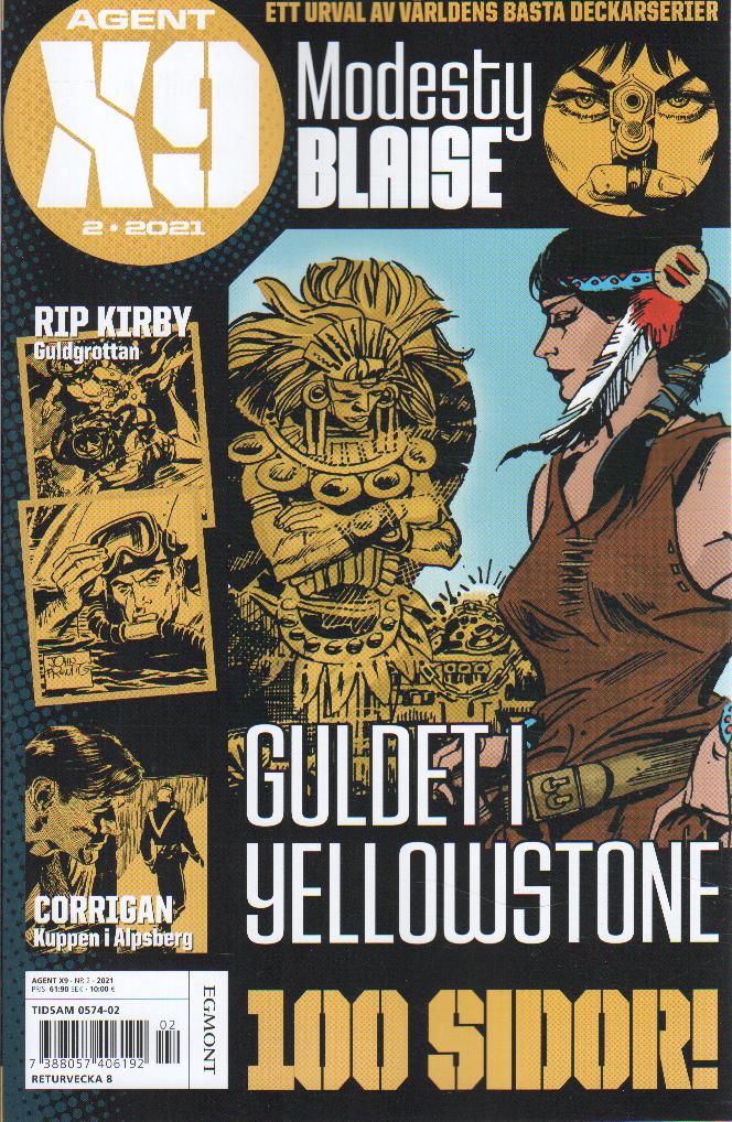Agent X9 nr 2 2021, Modesty Blaise - Guldet i Yellowstone