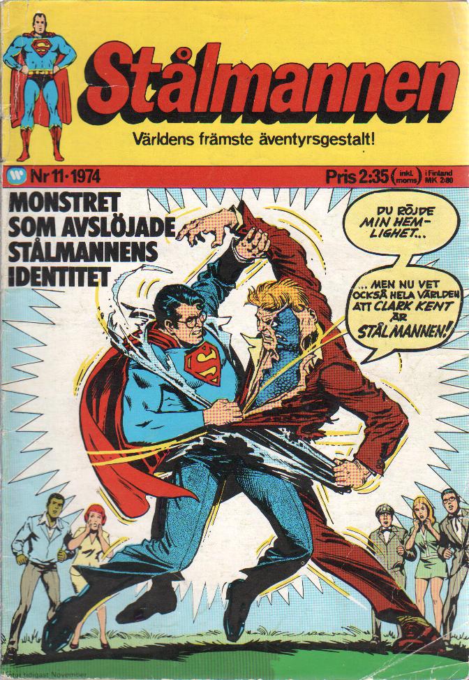 Stålmannen nr 11 1974 Begagnad