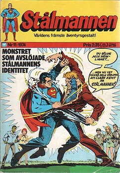 Stålmannen nr 11 1974 Begagnad