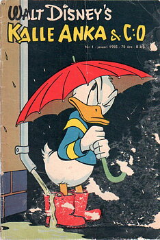 Kalle Anka nr 1 1955 Begagnad