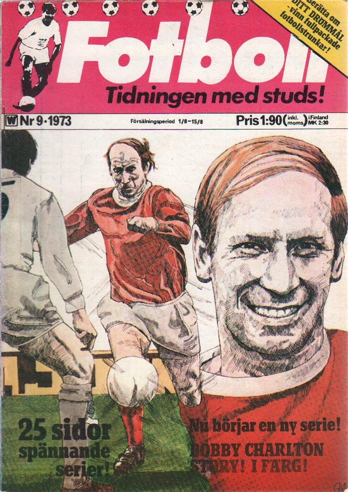 Fotboll nr 9 1973 Begagnad