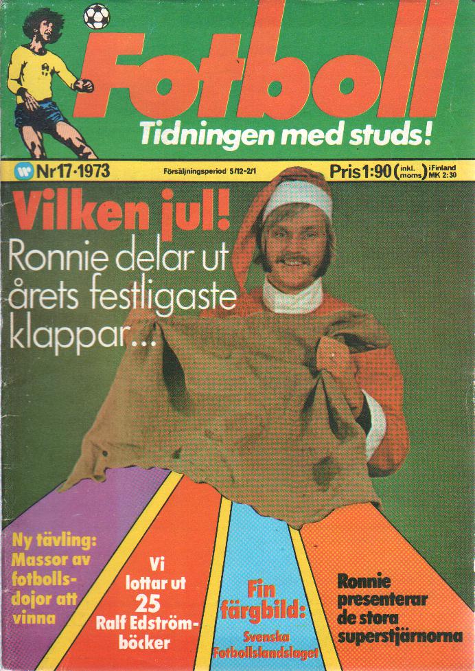 Fotboll nr 17 1973 Begagnad