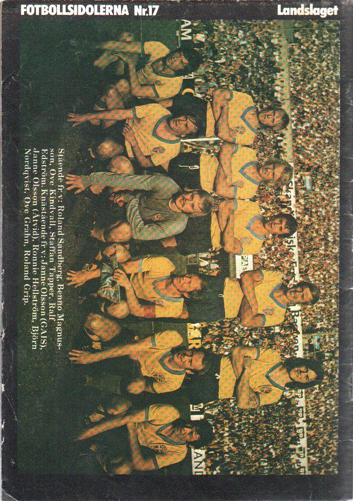 Fotboll nr 17 1973 Begagnad - 2