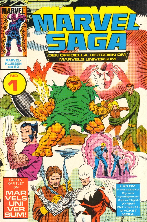 Marvel Saga nr 1, 1986, 1:a upplaga