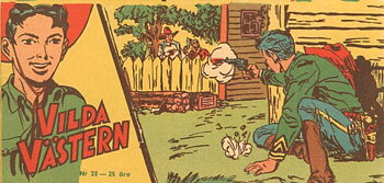 Vilda Västern nr 28 1956 Begagnad