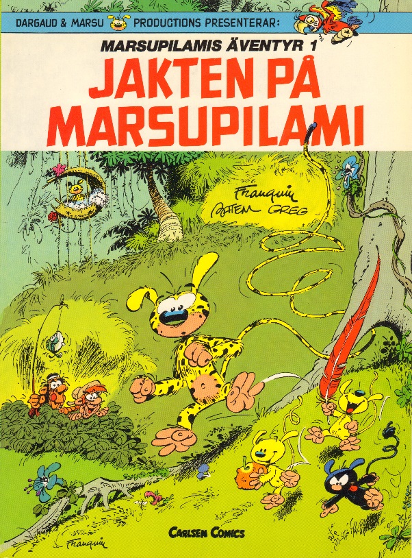 Marsupilamis Äventyr 1 Jakten på Marsupilami, OBS! mindre defekter!