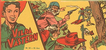 Vilda Västern nr 32 1956 Begagnad