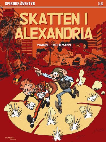 Spirous äventyr 53 Skatten i Alexandria, mindre skada albumets nedkant!