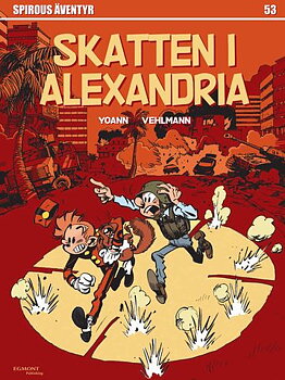 Spirous äventyr 53 Skatten i Alexandria, mindre skada albumets nedkant!