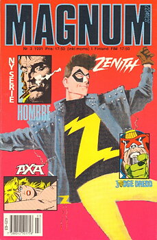 Magnum 1991 nr 3,AXA,  Judge Dredd, Hombre mfl