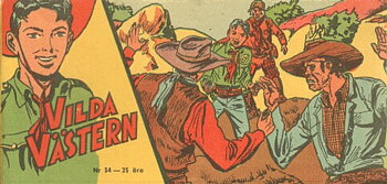 Vilda Västern nr 34 1956 Begagnad