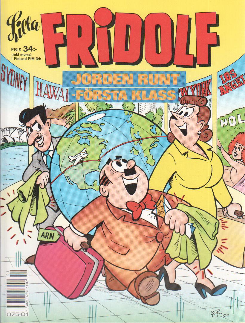Lilla Fridolf Julalbum 1990, Jorden runt-Första klass
