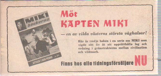 Prärieserier nr 3 1962 Begagnad - 2