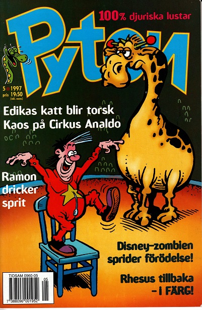Pyton nr 5 1997, 100% djuriska lustar