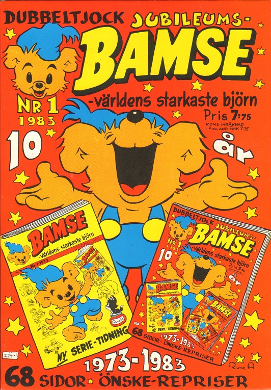 Bamse nr 1 1983, Dubbeltjock jubileums Bamse