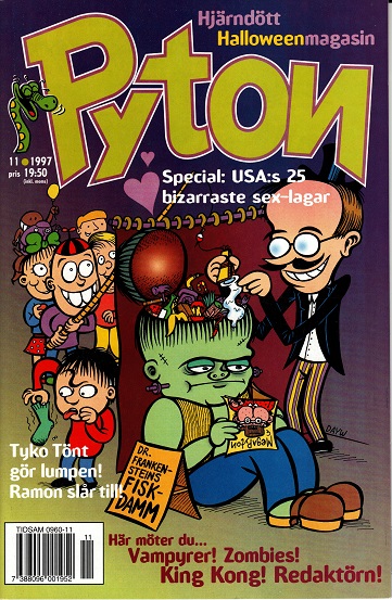 Pyton nr 11 1997, Hjärndött Halloween magasin