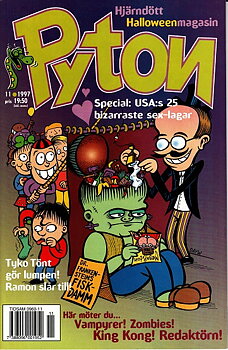 Pyton nr 11 1997, Hjärndött Halloween magasin