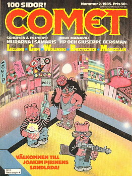 Comet 1985 nr 2, 100 sidor, Milo Manara, Joakim Pirinen mfl