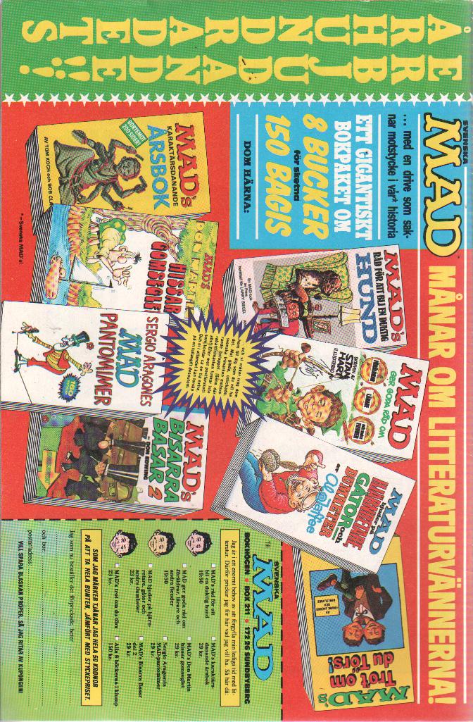 Seriemagasinet nr 10 1989 Begagnad - 2