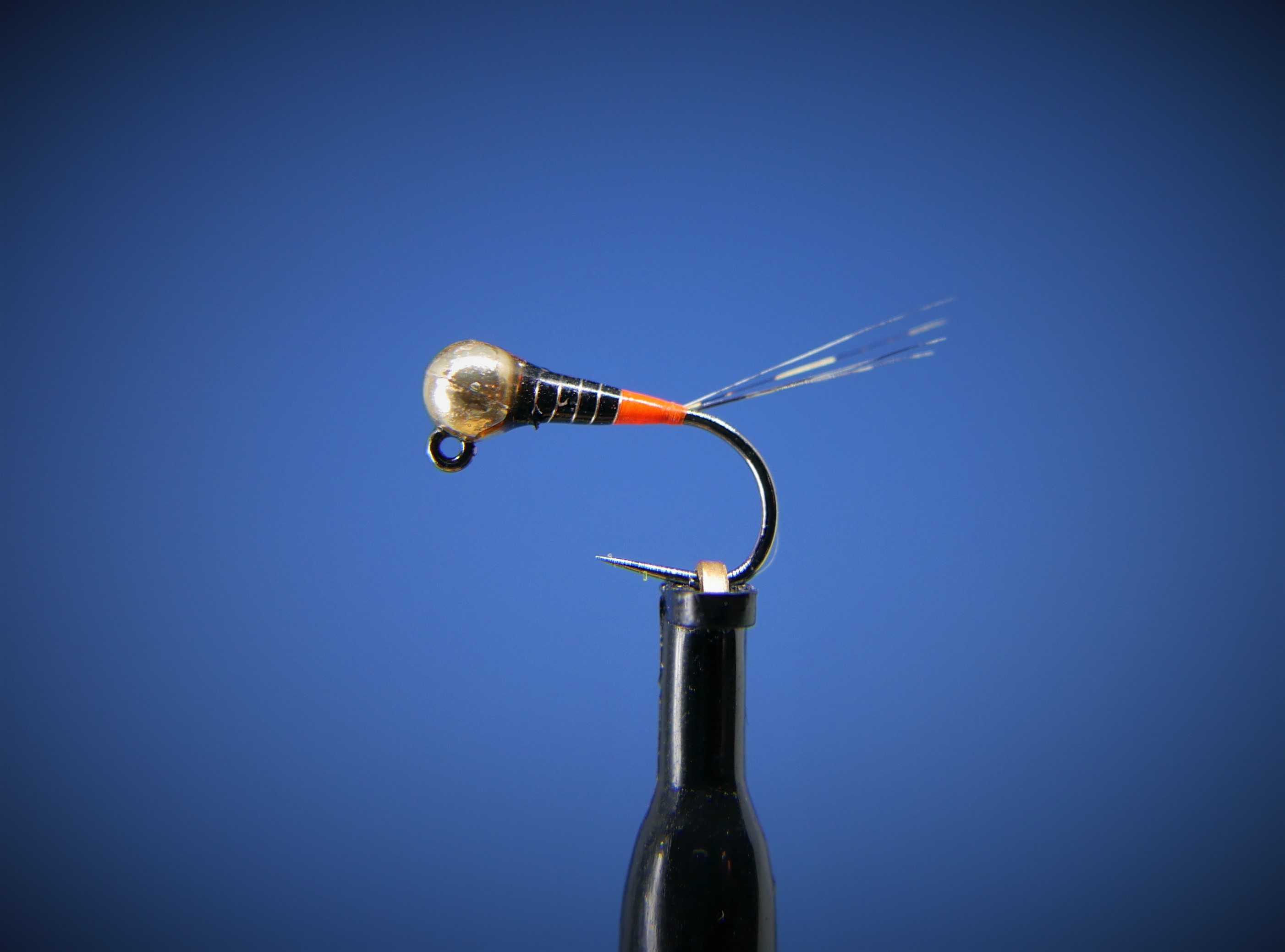 Frencie Perdigon Orange Tag Nymph (Jigkrok) Tungsten
