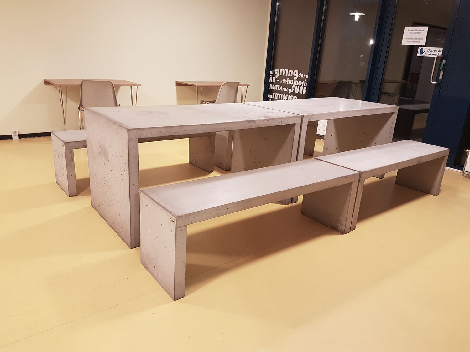 Utemøbler til studentboliger i Malmö