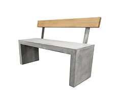 Parksoffa - Betongbänk ryggstöd Humle
