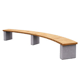 Parkbenk Frie former (S-formet, C-formet, rund)