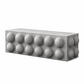 Parkbenk - Block Bubblebench Betong