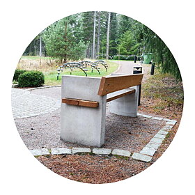 Utemøbler til Skogskyrkogården Gävle