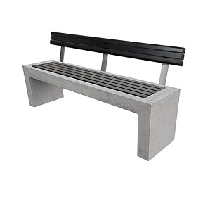 Parksofa - Betongbenk Ryggstøtte Tykk Hortensia