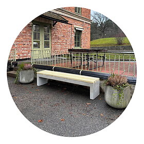 Parkbenk for Svenska kyrkan - Gustavsberg-Ingarö församling