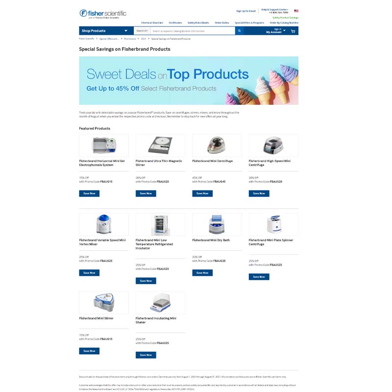 Fisherbrand - Sweet Deals