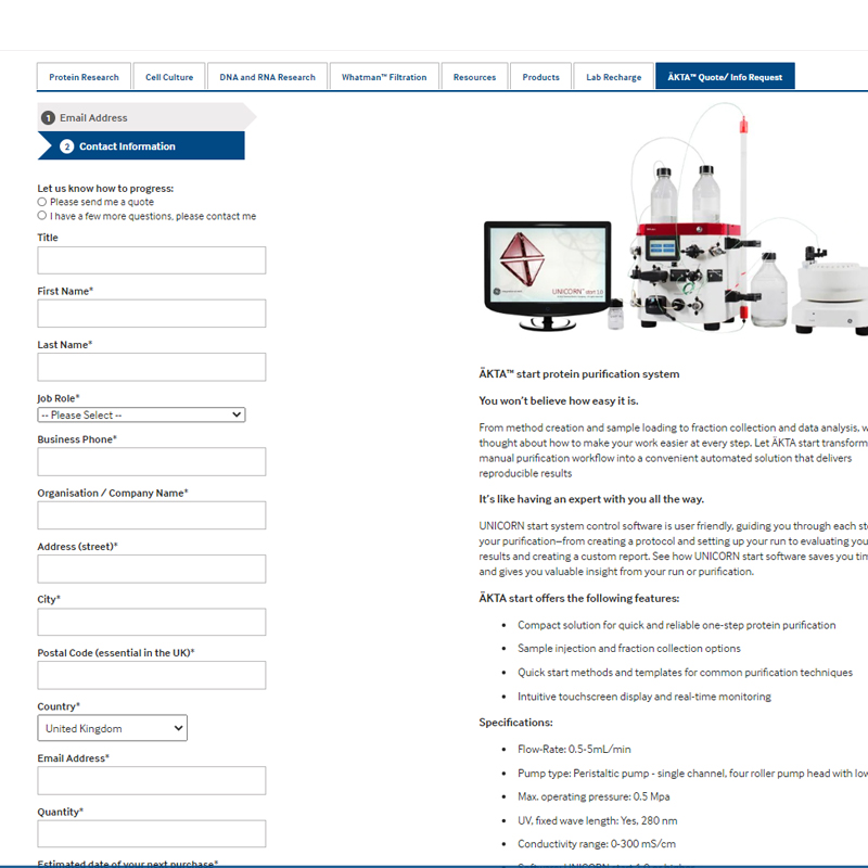 Store Front - Lead Generation Form