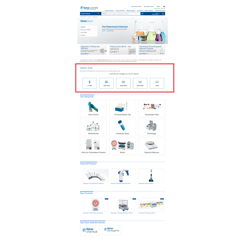 Product Selector - Update
